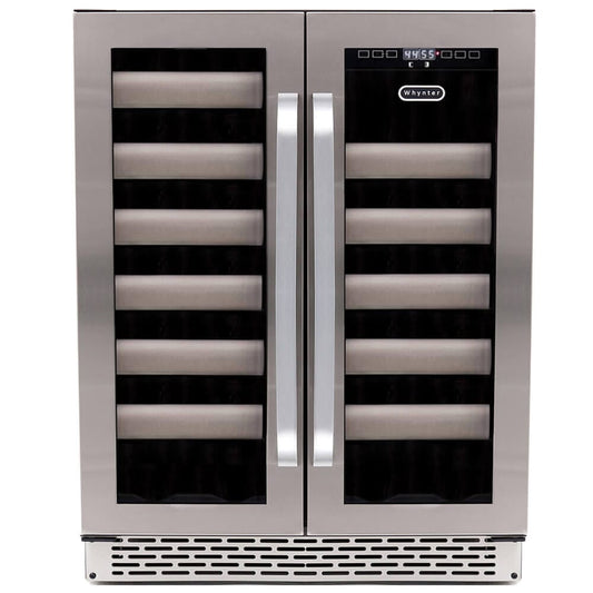 Whynter Elite 40 Bottle Seamless Stainless Steel Door Wine Cooler BWR-401DS