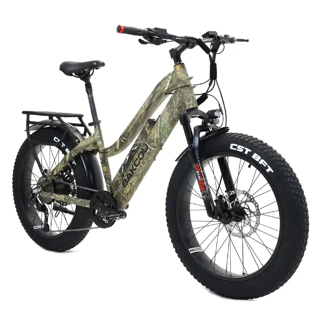 Bakcou Flatlander Step through ST 24" 750W 48V Fat Tire Electric Hunting Bike