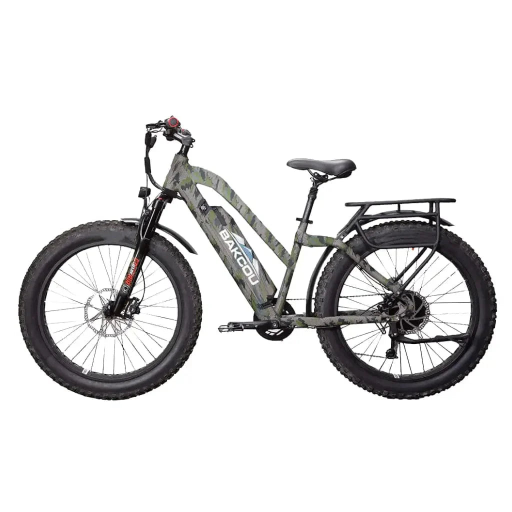 Bakcou Flatlander Step through ST 24" 750W 48V Fat Tire Electric Hunting Bike