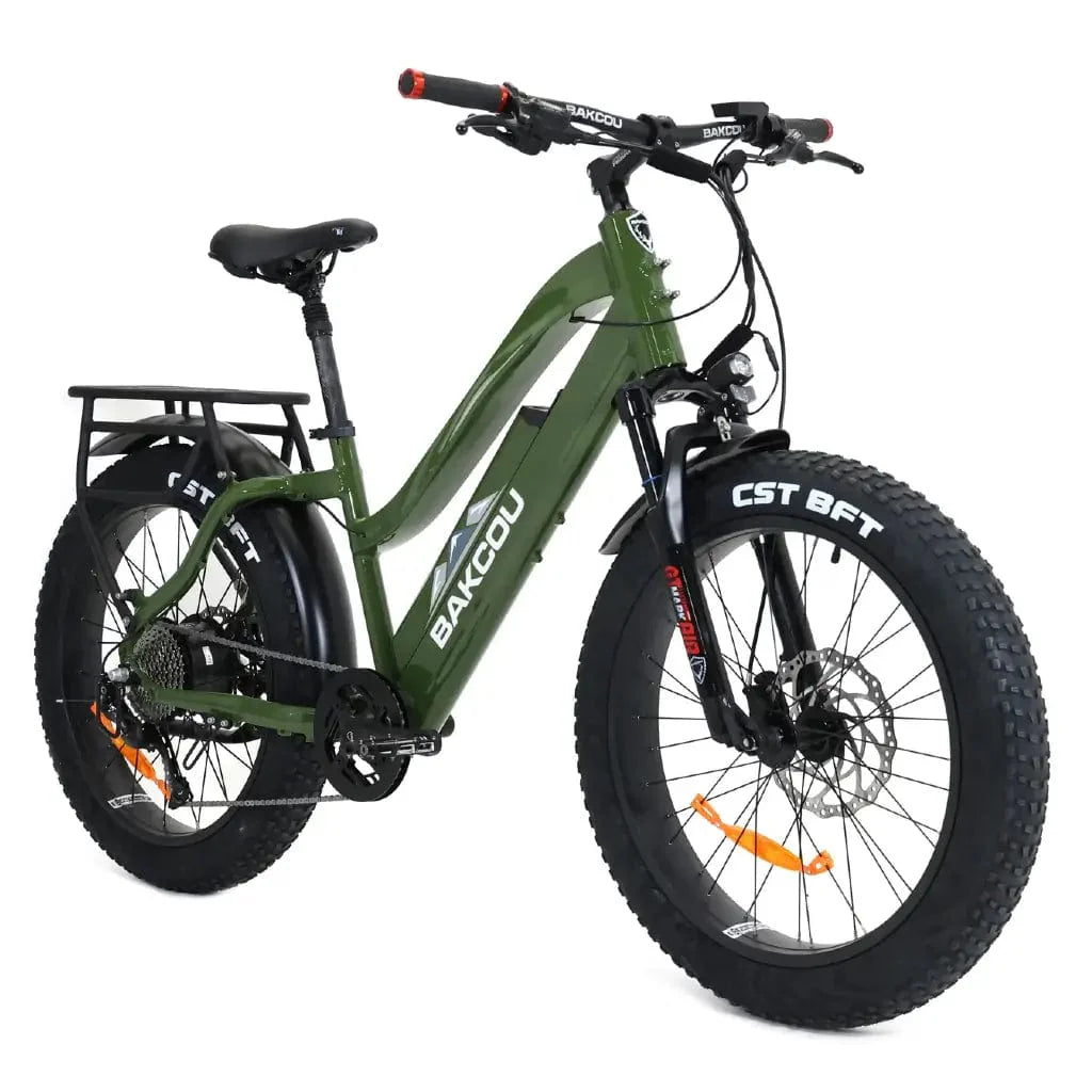 Bakcou Flatlander Step through ST 24" 750W 48V Fat Tire Electric Hunting Bike