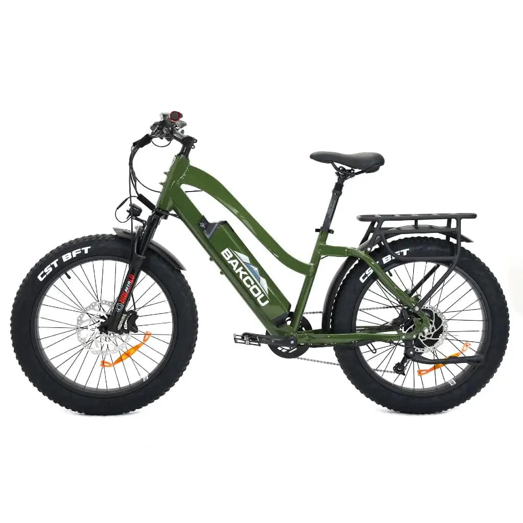 Bakcou Flatlander Step through ST 24" 750W 48V Fat Tire Electric Hunting Bike