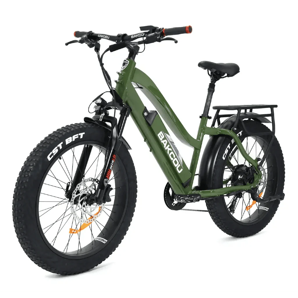 Bakcou Flatlander Step through ST 24" 750W 48V Fat Tire Electric Hunting Bike