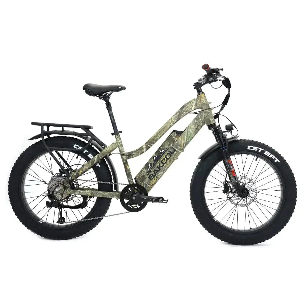 Bakcou Flatlander Step through ST 24" 750W 48V Fat Tire Electric Hunting Bike