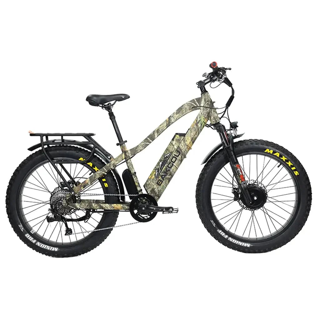 Bakcou Kodiak AWD 500W 48V 25ah Fat Tire Electric Hunting Bike