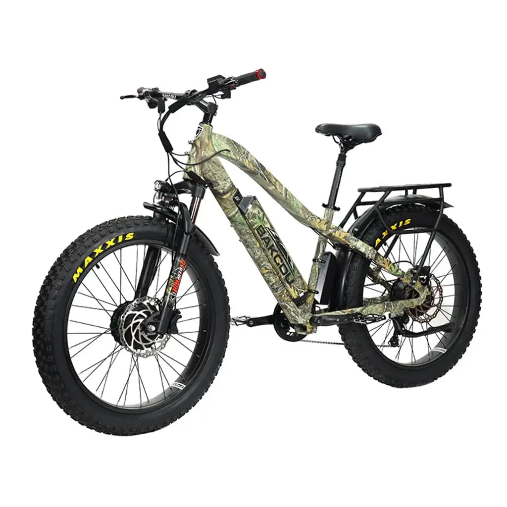 Bakcou Kodiak AWD 500W 48V 25ah Fat Tire Electric Hunting Bike