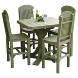 LuxCraft 41" Square Table Set 1 - P41ST-DHCHB/CSC-DHCHB