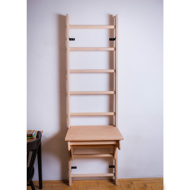 BenchK Wood Swedish Ladder w/ BenchTop - 5903317830610