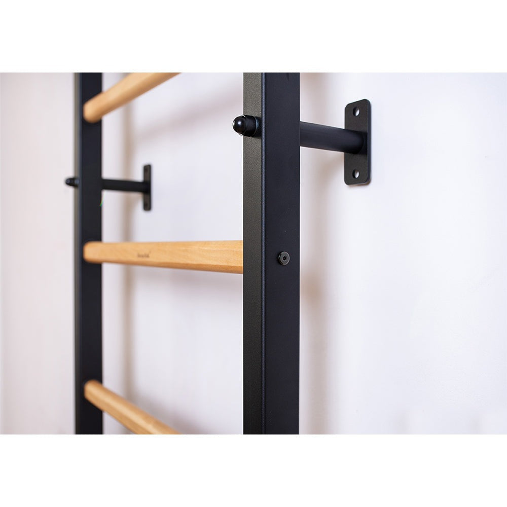 BenchK Swedish Ladder w/ Gymnastic Set - Black