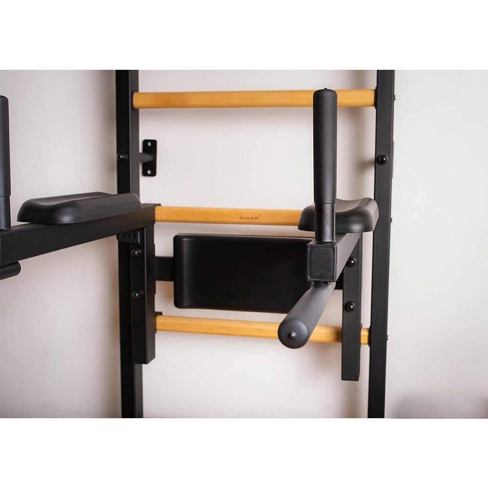 BenchK Swedish Ladder w/ Dip Bar - Black