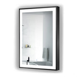 Krugg Soho 24" X 36" Black LED Bathroom Mirror SOHO2436B - Backyard Provider