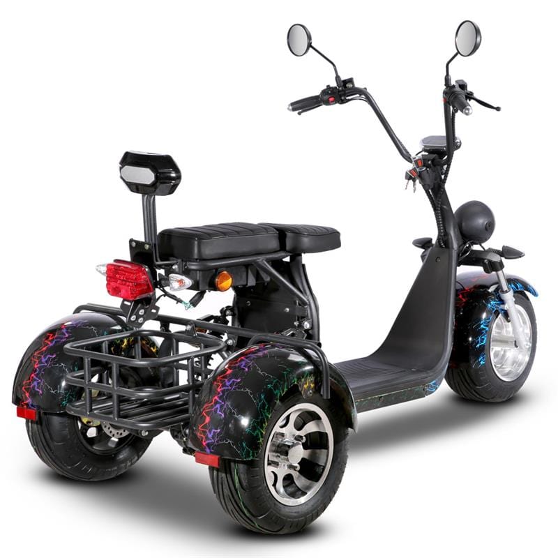 SoverSky T7.1 60V 2000W Fat Tire Electric Trike Scooter - SOV-T71-20AH-RED