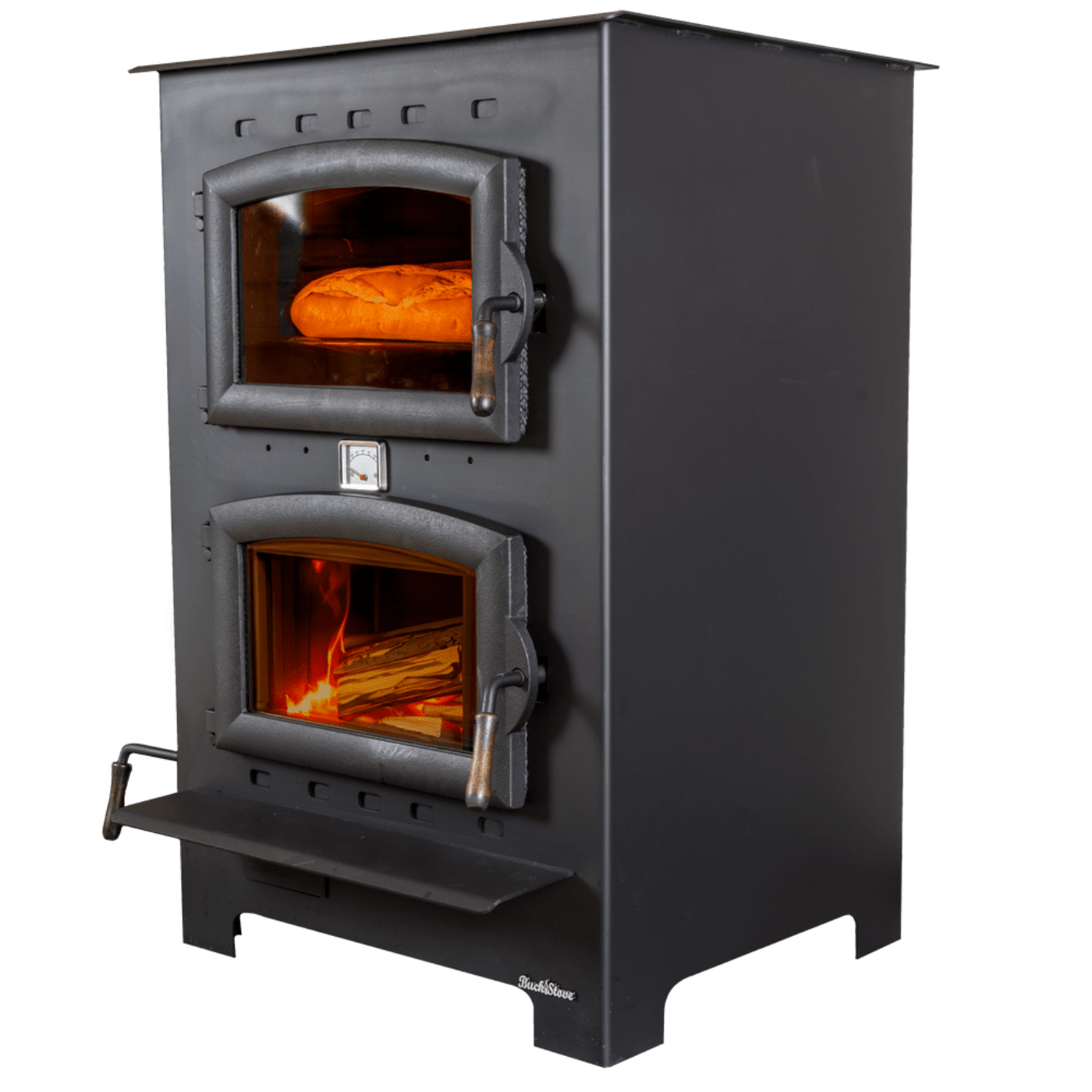 Buck Stove Homesteader Wood Burning Cook Stove 1,800 sq. ft. 28,901 BTU Black New - FP-HOMESTEADER