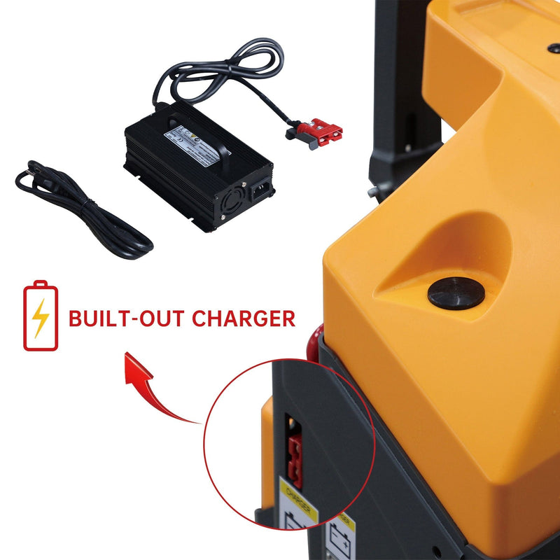 Apollolift  Full Electric Pallet Jack With Emergency Key Switch 3300lbs Cap. 48" x27" - Backyard Provider