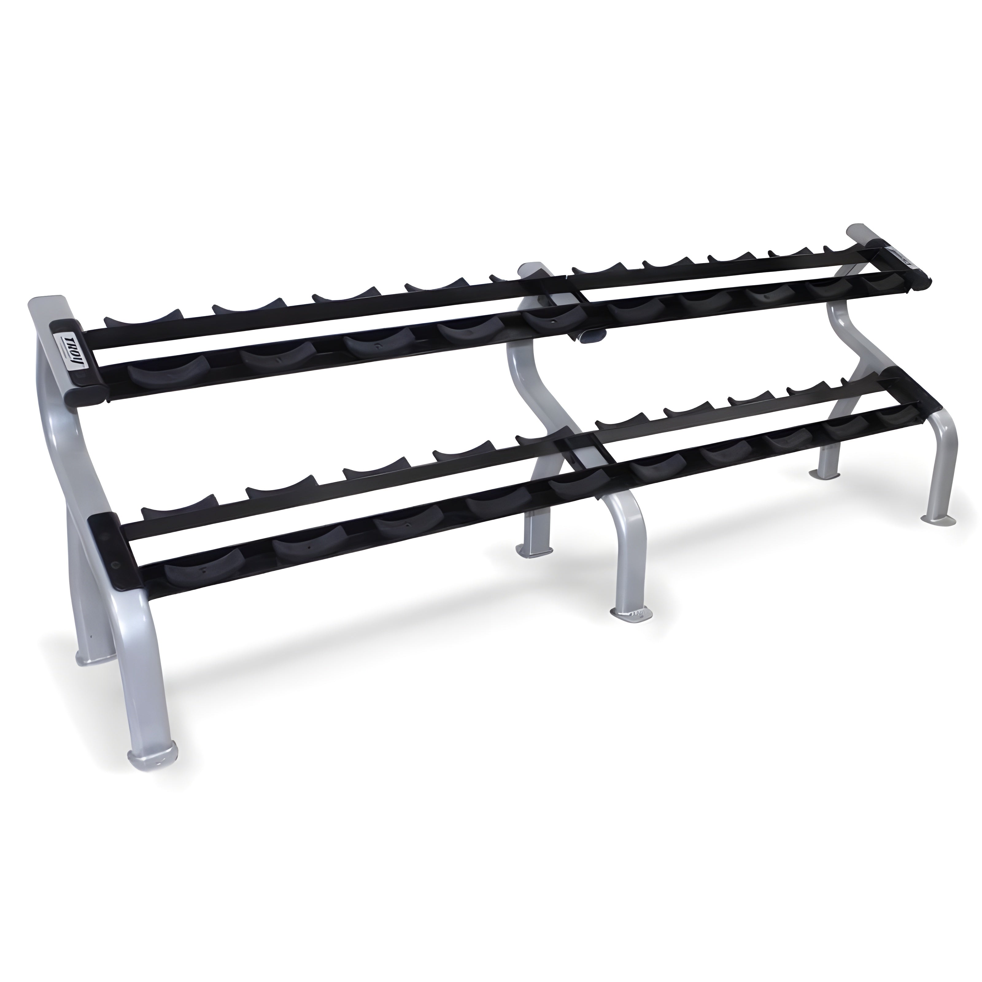 TROY 5-50 lb Dumbbell Set with Rack - COMMPAC-RUFDR50