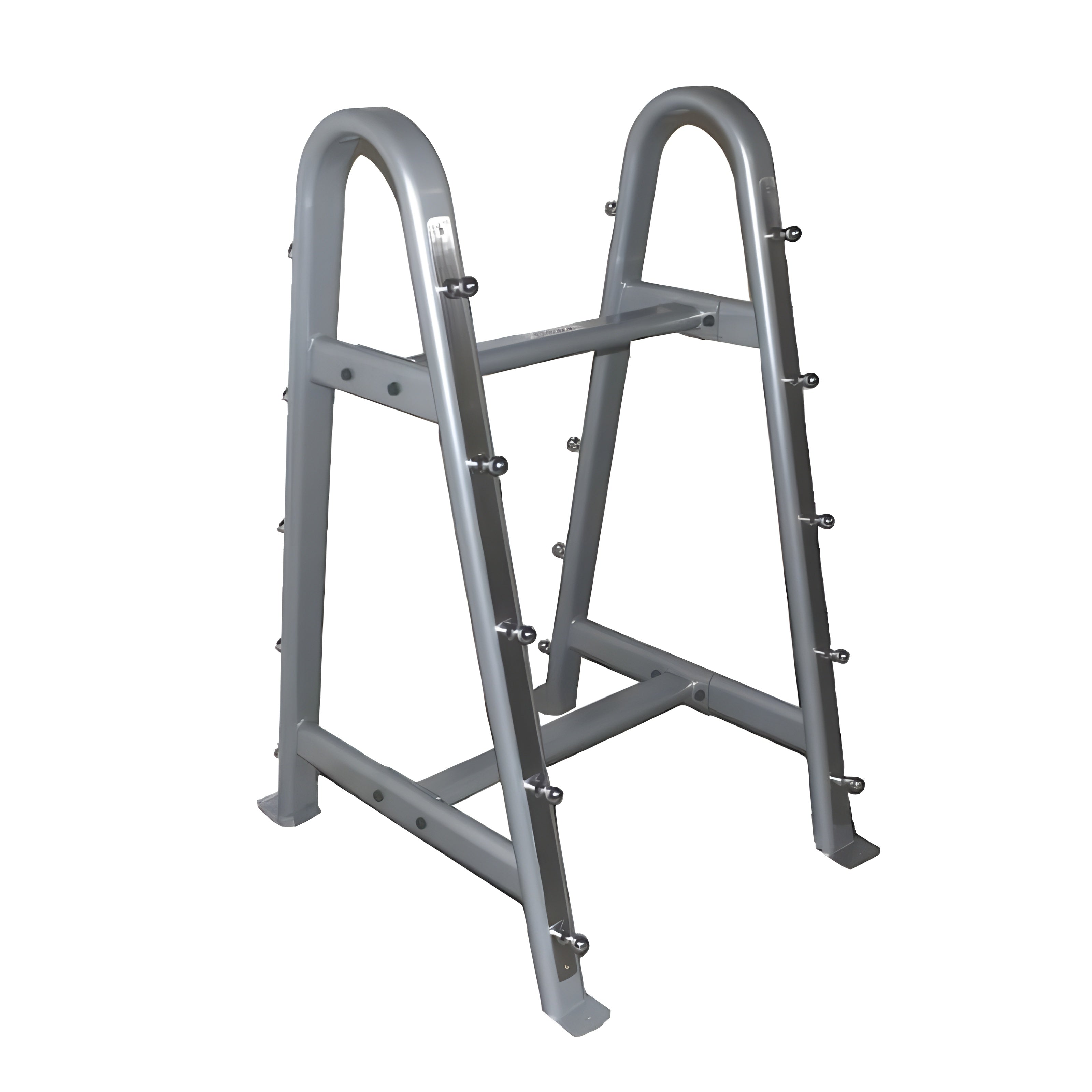Troy 12-Sided Urethane Straight Barbell Set with Rack - COMMPAC-TSBU110