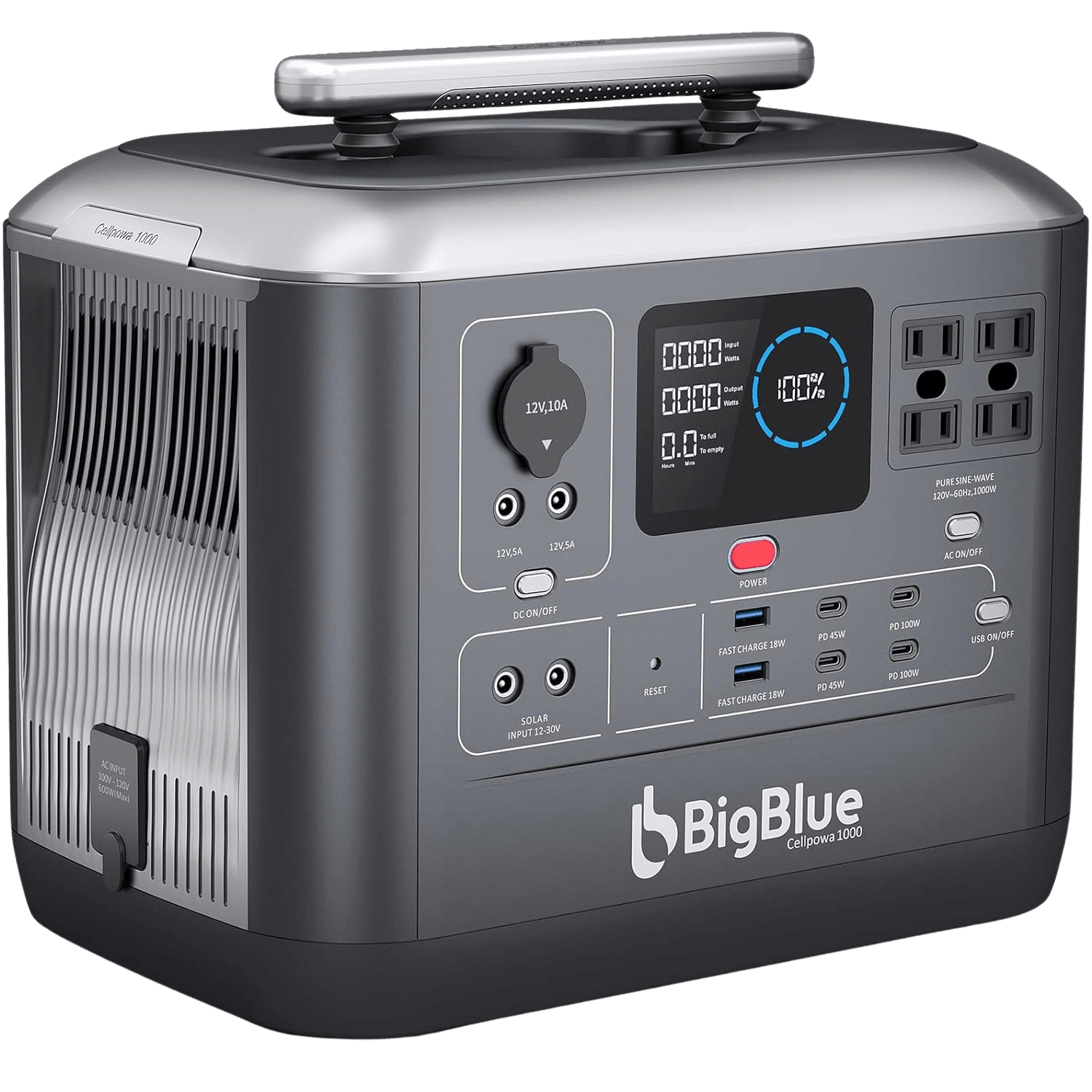 BigBlue CellPowa 1000 Portable Power Station Solar Generator 1000W 1075Wh - CP1000