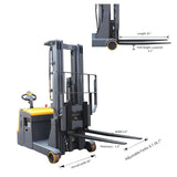 Apollolift Counterbalanced Electric Stacker  3300lbs 177" High - Backyard Provider