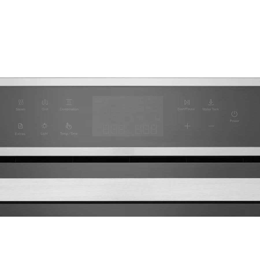 ROBAM 30-Inch Built-In Convection Wall Oven with Air Fry & Steam Cooking in Stainless Steel with Onyx Black Tempered Glass - CQ762