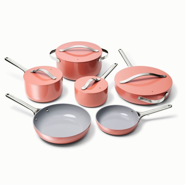 Caraway Deluxe Cookware Set in Perracotta - Backyard Provider