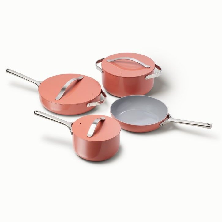 Caraway Deluxe Cookware Set in Perracotta - Backyard Provider