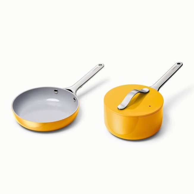 Caraway Deluxe Cookware Set in Marigold - Backyard Provider