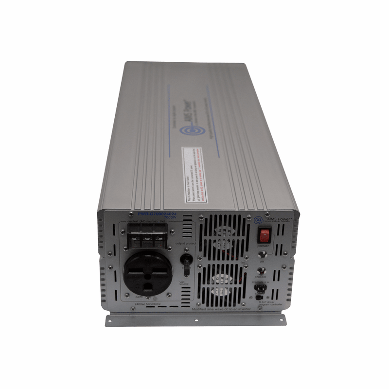 Aims Power 7000 Watt 24V Modified Sine Power Inverter - Industrial Grade