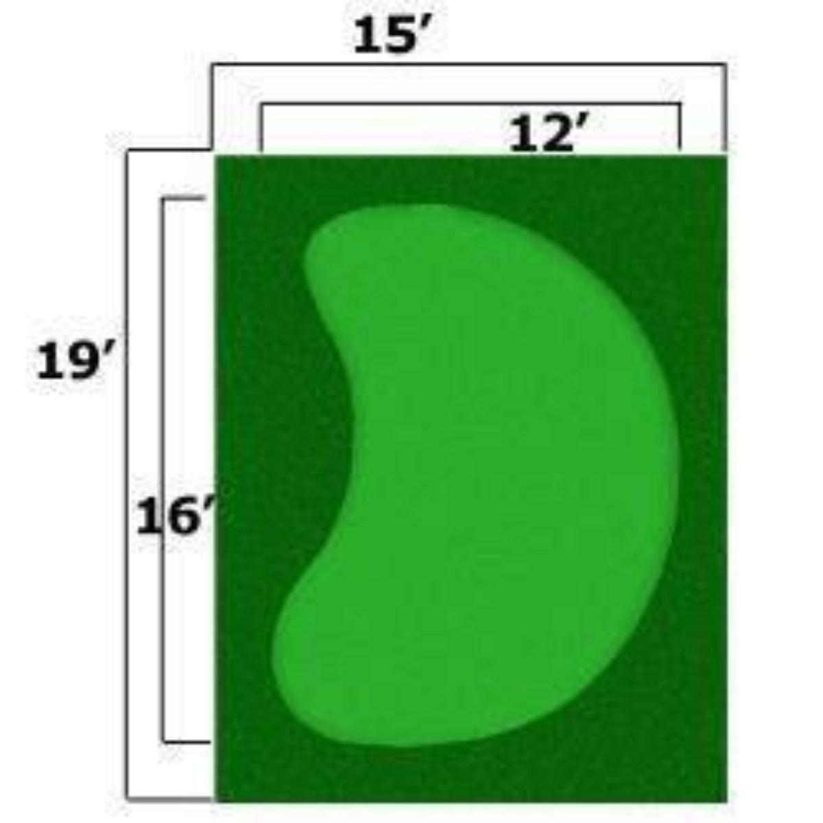 Cimarron Sports 'Par Saver' Putting Green With Premium Symbior Fringe