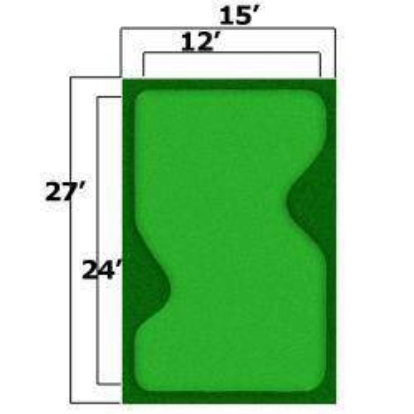 Cimarron Sports 'Par Saver' Putting Green With Premium Symbior Fringe