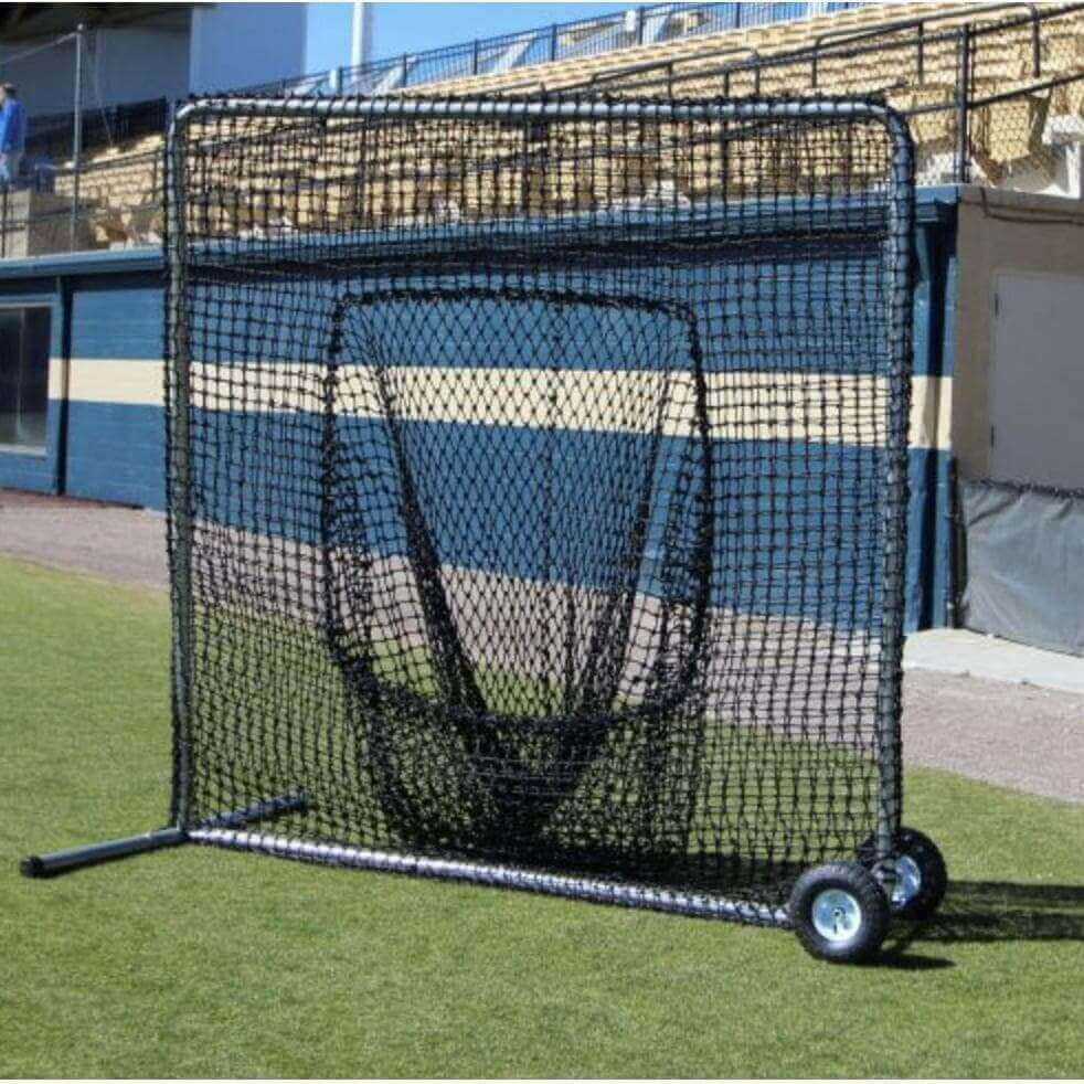 Cimarron Sports Premier 7'x7' Sock Net With #84 Netting And Wheel Kit