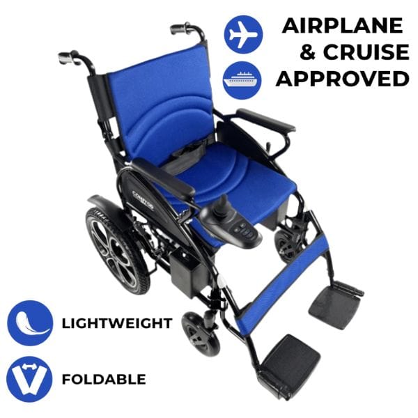 ComfyGo 6011 Folding Electric Wheelchair - 6011 - Backyard Provider