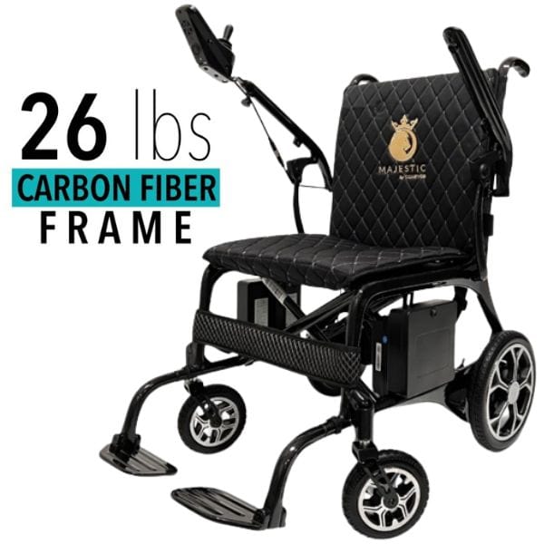 ComfyGo Phoenix Carbon Fiber Folding Electric Wheelchair - Backyard Provider