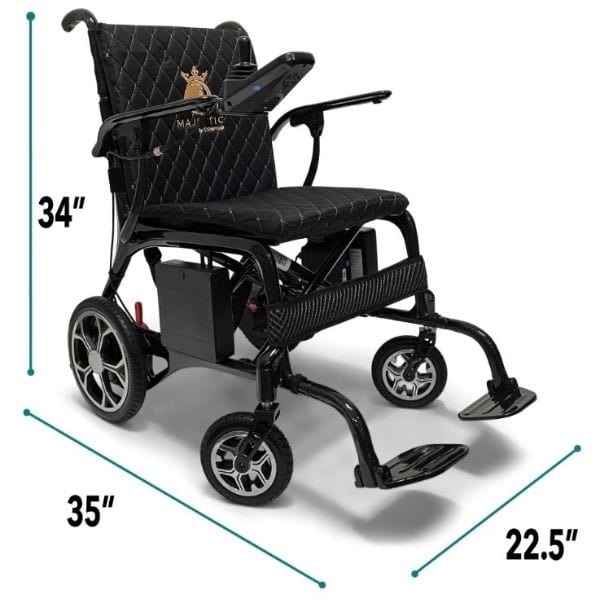 ComfyGo Phoenix Carbon Fiber Folding Electric Wheelchair - Backyard Provider