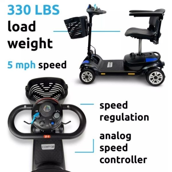 ComfyGo Z-4 Portable Mobility Scooter - Backyard Provider