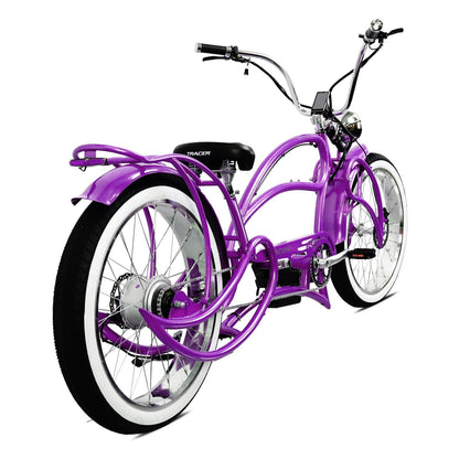 Tracer 800W Beyond Pro Stretch Classic Chopper Electric Bike - MB-EB-BEYOND Pro-BK - MB-EB-BEYOND Pro-BK