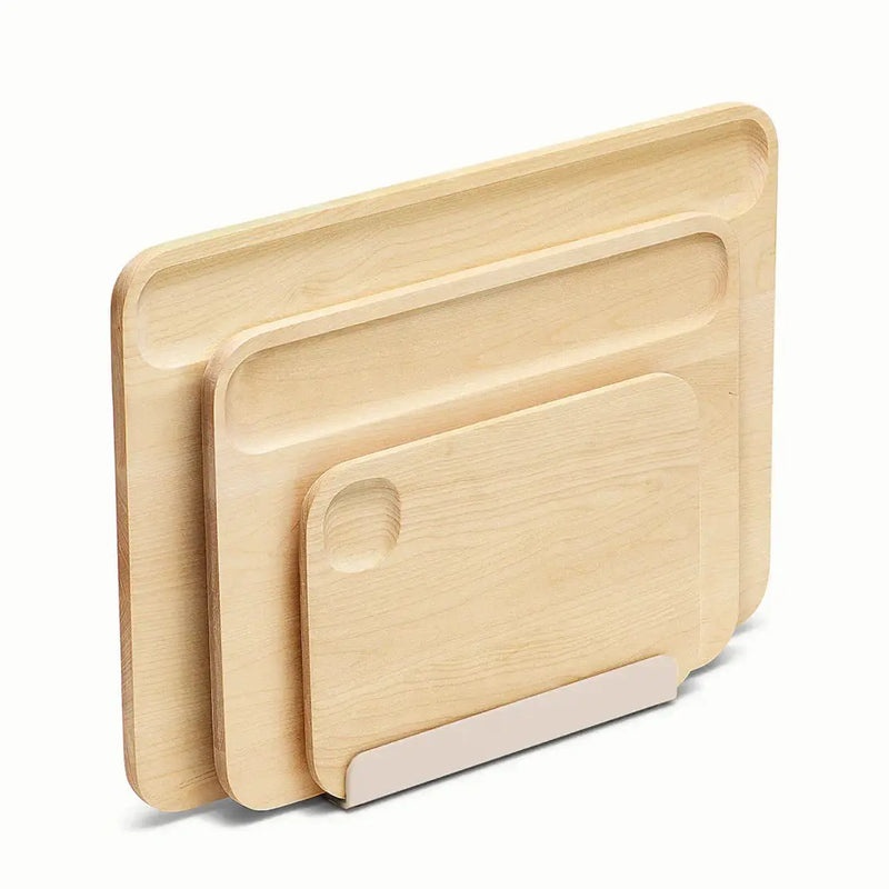 Caraway Prep & Cutting Board Set in Cream - Backyard Provider