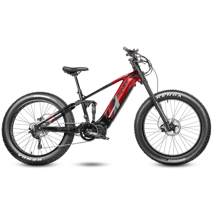 Cyrusher Sport Nitro Mountain Mid-Drive All Terrain Air Shock Full Suspension Electric Bike