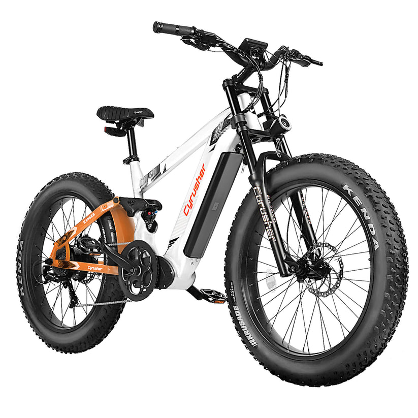 Cyrusher Sport Ranger Mountain All Terrain Air Shock Full Suspension Electric Bike