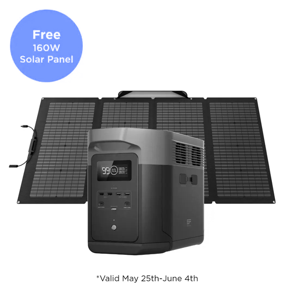 EcoFlow DELTA 2 Max Solar Generator (Get a free 160W Solar Panel) - D2M-US-160W