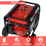 DuroStar 10000-Watt 440cc Portable Gas Generator w/ Electric Start and Wheel Kit - DS10000E