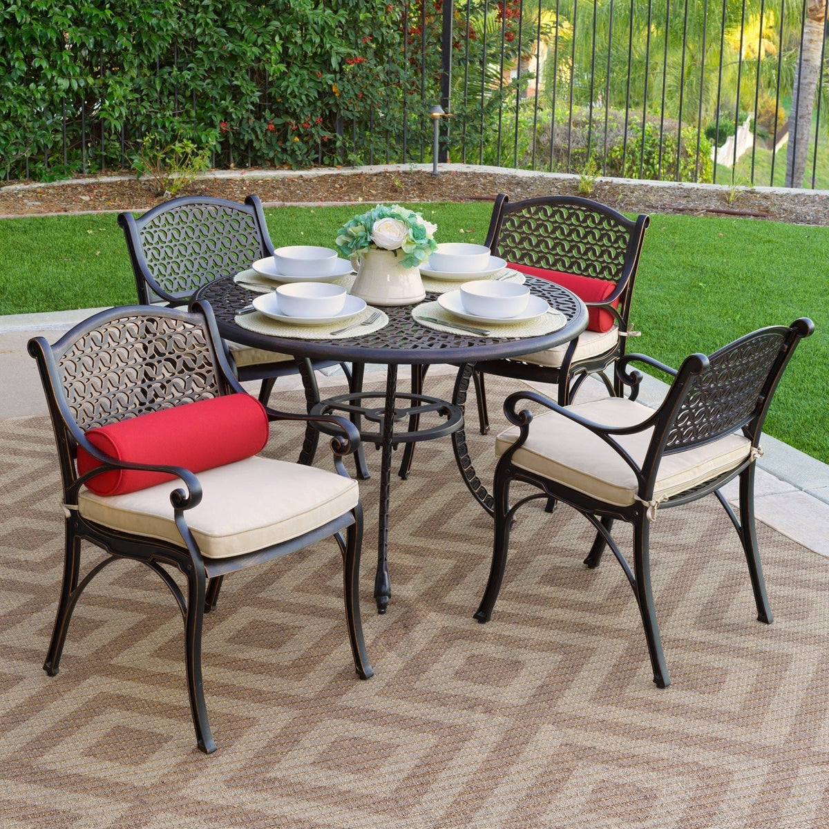 Harmon 5-Piece Outdoor Dining Set for Patio