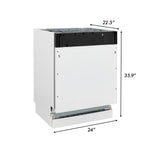 ZLINE Appliance Package - 48 In. Dual Fuel Range, Range Hood, Microwave Drawer, 3 Rack Dishwasher, 4KP-RARH48-MWDWV