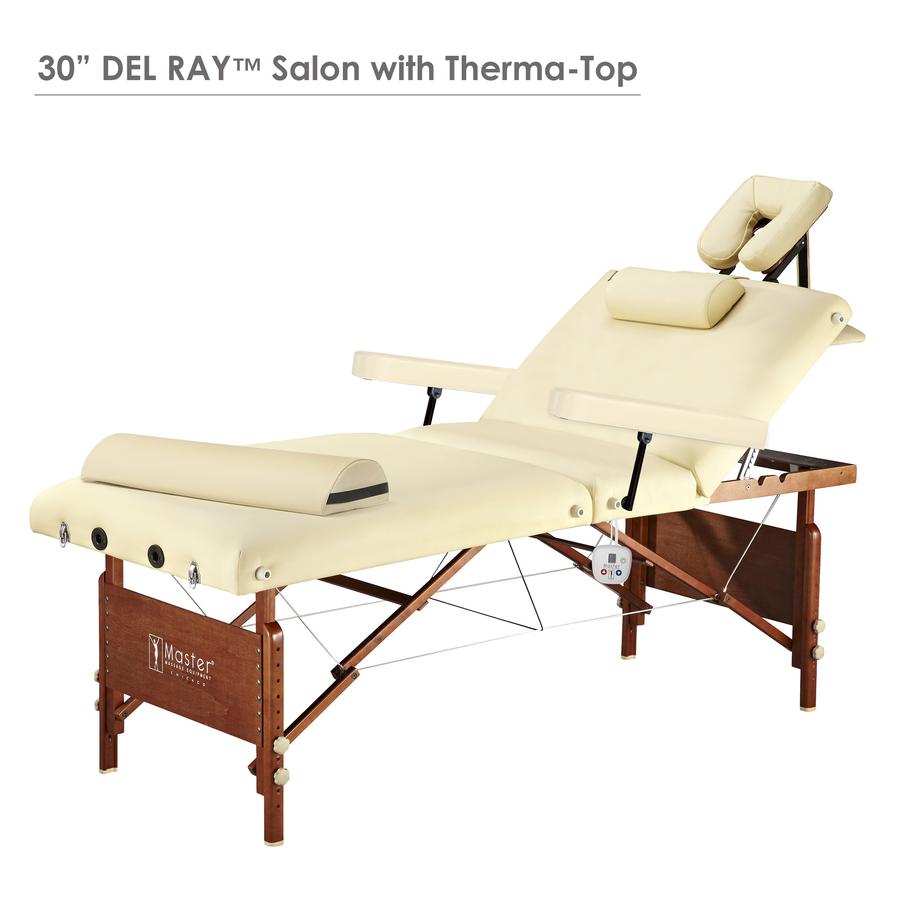 Master Massage 30" DEL RAY Salon Portable Massage Table with Therma-Top - 28291