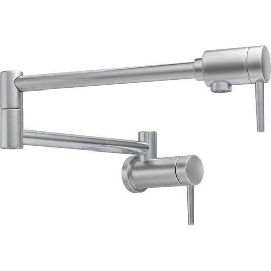 Delta Wall Mount Contemporary Pot Filler in Arctic Stainless - 1165LF-AR