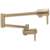 Delta Wall Mount Contemporary Pot Filler in in Champagne Bronze - 1165LF-CZ