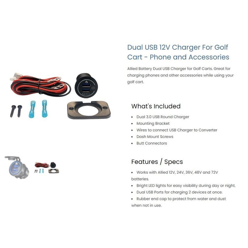 Allied Lithium Battery 48V 30AMP Bundle includes - Free Charger - Drop in Ready