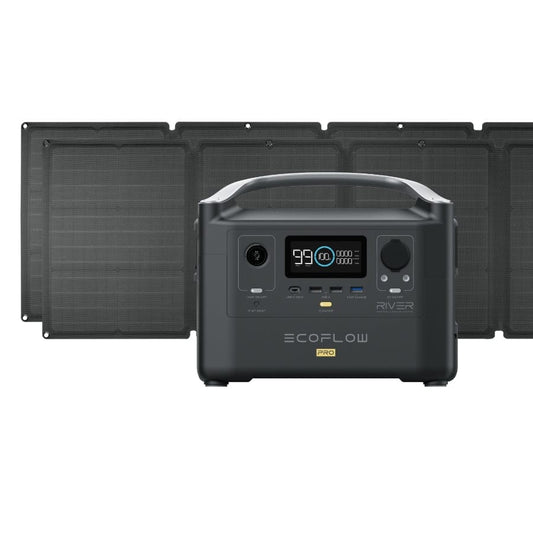 EcoFlow RIVER Pro + 110W Solar Panel - RIVERPROAMSP111