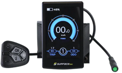 Surface 604 500W 604 Colt Electric Cruiser - Black - EB-COLT-BLK-SM-14AH