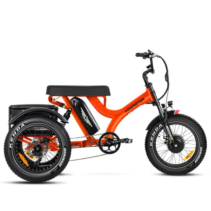 Addmotor 750W Herotri M-365X Banana Seat Electric Trike - EB-ADD-M365X-ORG