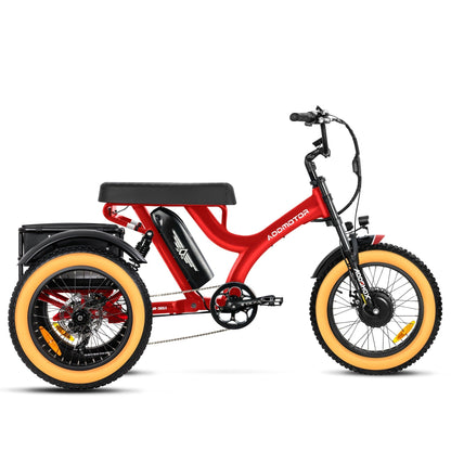 Addmotor 750W Herotri M-365X Banana Seat Electric Trike - EB-ADD-M365X-ORG