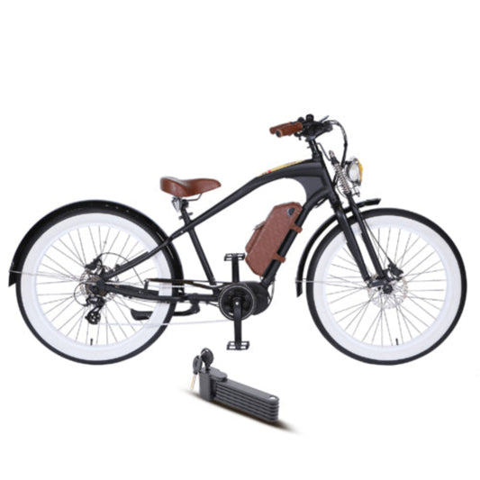 Michael Blast 500W Vacay Mid Drive Hi Step Electric Bike - EB-VACAY-MID-HI-BLK